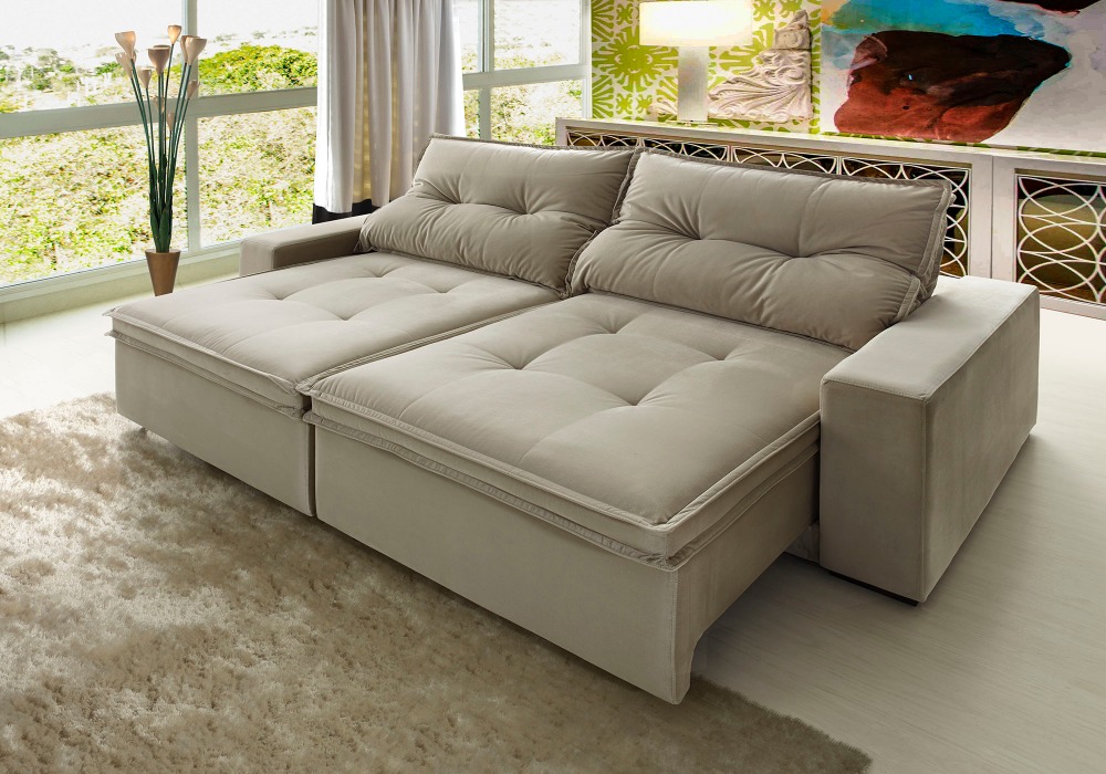 Sofá retrátil é um dos tipos de sofá para sala
